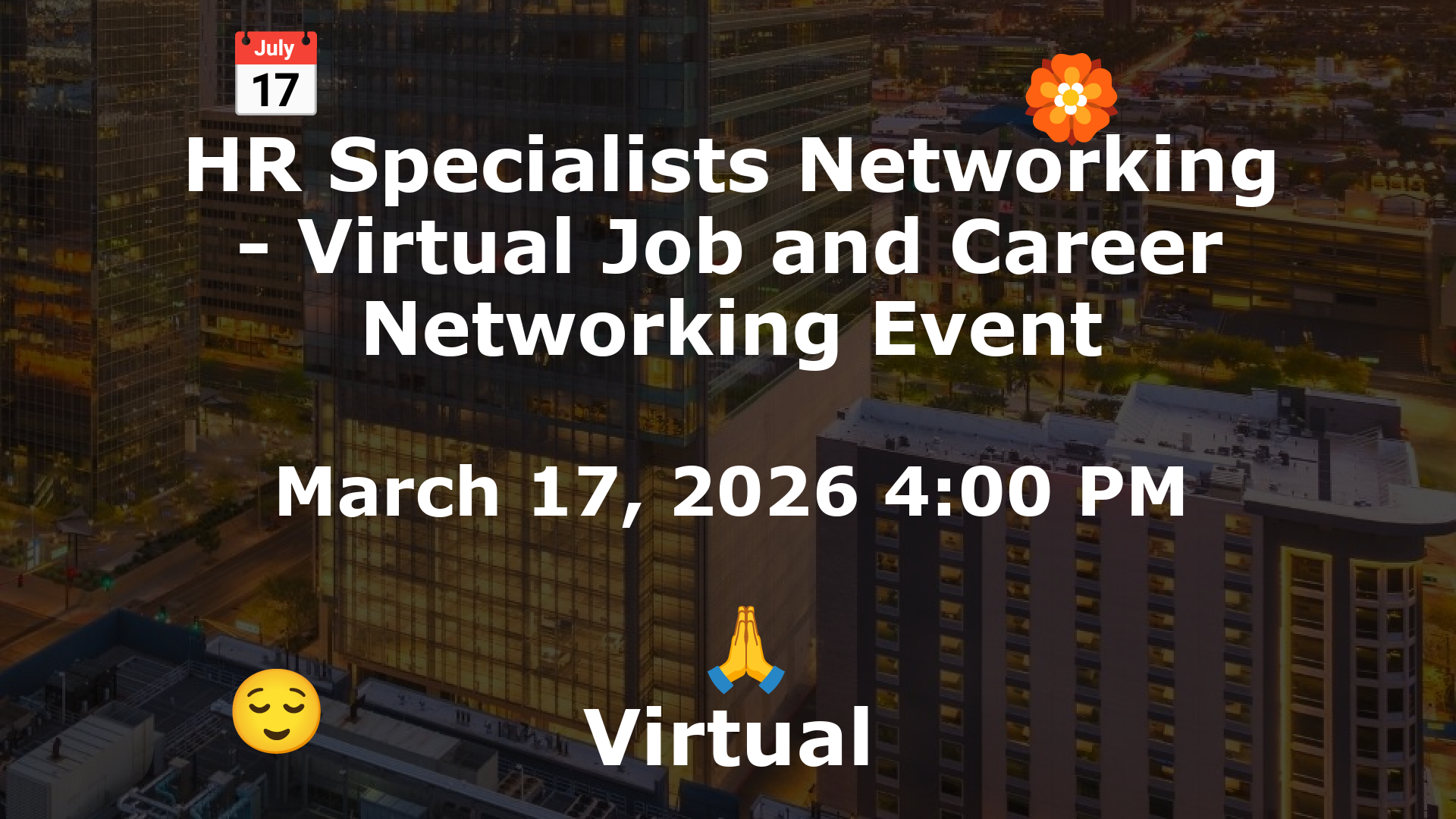 HR Specialists Networking - Virtual Job and Career Networking Event event image